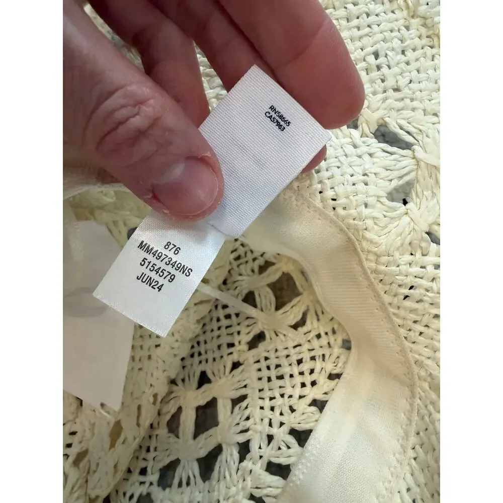 Melrose & Market Straw Hat Natural One Size NWT